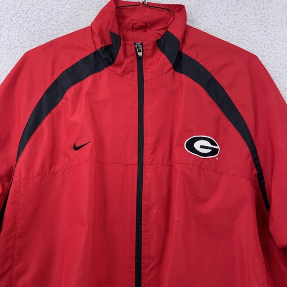Nike Other - Vintage Nike Georgia Bulldogs Clima-FIT Jacket Mens Large Red NCAA Football